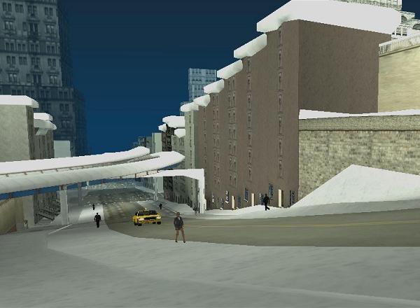 Liberty City sous la neige